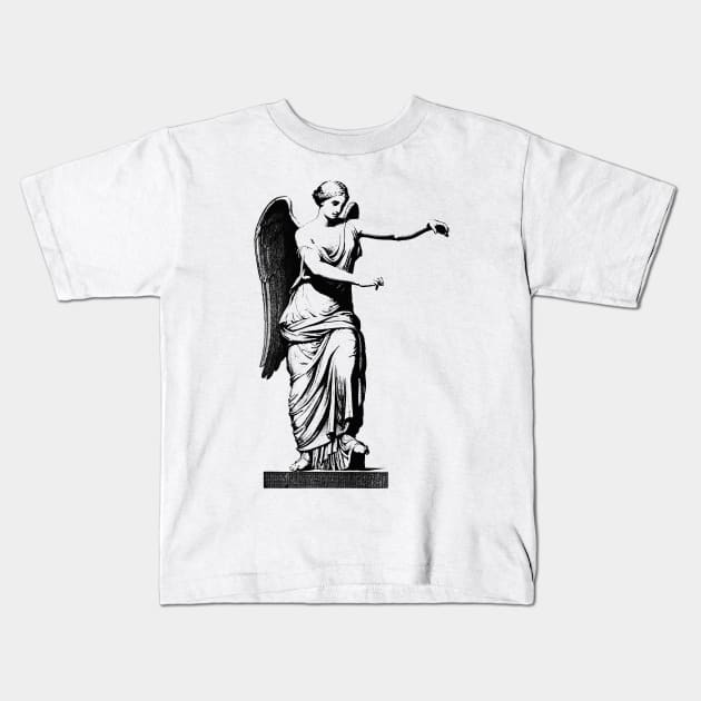 Winged Victory of Samothrace Kids T-Shirt by olemanner